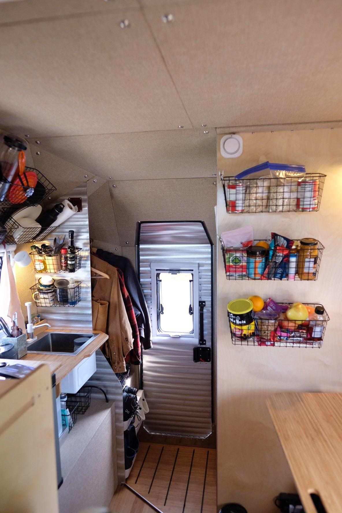 Through the door, into the galley