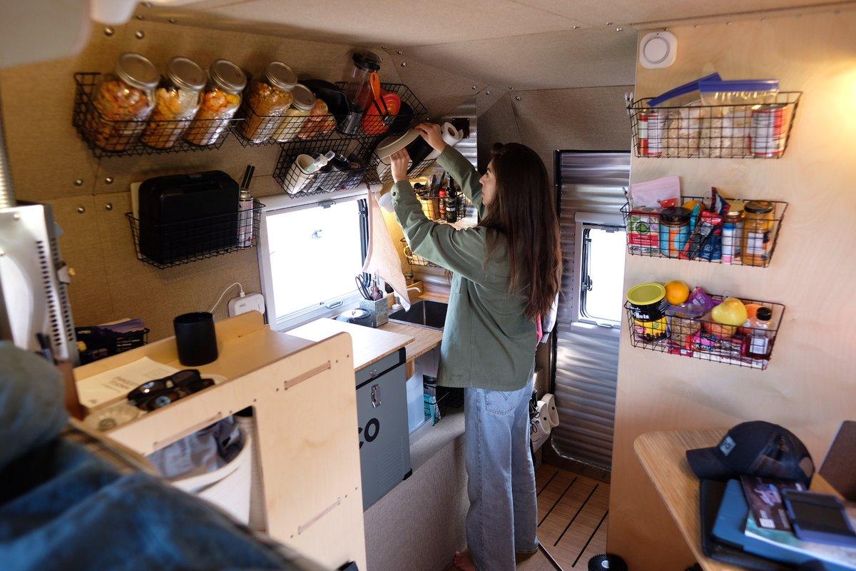 Reach for the upper pantry